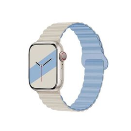  Ремешок HOCO WA22 для умных часов APPLE Watch 38/40/41mm двухцветный силикон белый, голубой 