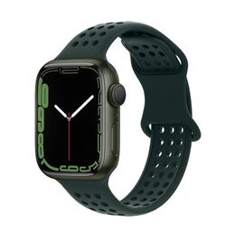  Ремешок HOCO WA08 Flexible для умных часов APPLE Watch 42/44/45/49mm силикон тёмный, зелёный 