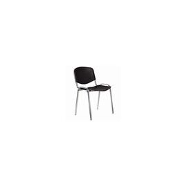  Стул STAFF Iso Plast CF-009 (532571) хром каркас, пластик черный 