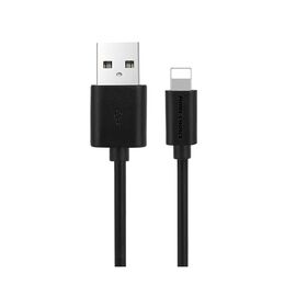  Дата-кабель USB 2.1A для Lightning 8-pin More choice K13i TPE 1м (Black) 