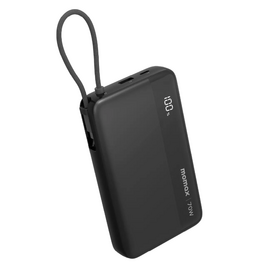  Внешний аккумулятор MOMAX IP151D 1-Power Ultra 20000mAh External+ Battery pack with Built-in Cable Black 