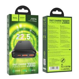  Аккумулятор внешний резервный HOCO J101A Astute 22.5W fully compatible 20000 mAh (чёрный) 