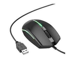  Мышь BOROFONE BG10 Soaring game luminous wired mouse (черный) 
