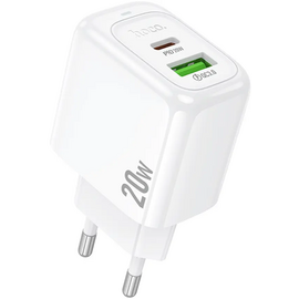  СЗУ HOCO CS54A Surplus PD20W+QC3.0 charger(EU) (белый) 
