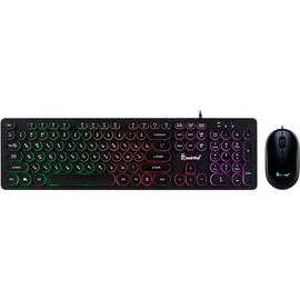  Клавиатура+мышь SMARTBUY ONE 328327 (SBC-328327-K) комплект проводной с подсветкой черный (1/20) 