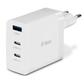  СЗУ TTEC 2SCG03B SmartCharger 65W PD/GAN USB-C Travel Charger White 