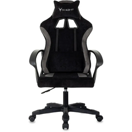  Кресло игровое Knight Optimum черный/серый крестов. пластик 