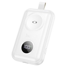  Аккумулятор внешний HOCO J137 для iWatch 1-9, SE/SE2, Ultra/Ультра2, 2500mAh, беспроводная зарядка QI белый 