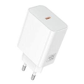  Зарядное устройство HOCO C162A Source single port PD40W Charger EU White 