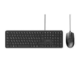  Комплект клавиатура+мышь NERPA NRP-KG100-W-BLK KG100 проводной, 110кл, 1000DPI, 1.8м, черный 