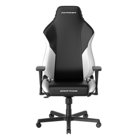  Кресло DxRacer OH/DL23/NW PU-кожа, Топ-Ган, подлокотники 3D чёрно-белое 