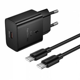  СЗУ HOCO N76 Star single port PD25W charger set C to C EU Black 