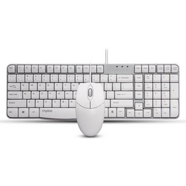  Клавиатура+мышь беспроводная RAPOO X1820-WHT белый 