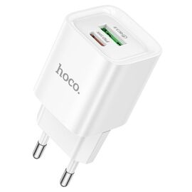  СЗУ HOCO C147A Charm PD20W+QC3.0 charger set(C to iP)(EU) белый 