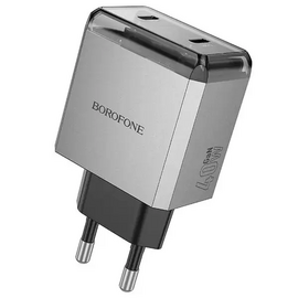  СЗУ BOROFONE BN21 Lena PD40W (2C) charger (EU) Metal gray 