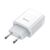  Адаптер Сетевой с кабелем Hoco C72A Glorious 1USB/5V/2.1A +Type-C (white) 