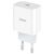  Адаптер Сетевой Hoco C76A Plus 1TYPE-C/5V/3A PD+QC3.0 (white) (207587) 