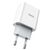  Адаптер Сетевой Hoco C76A Plus 1TYPE-C/5V/3A PD+QC3.0 (white) (207587) 