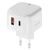  СЗУ PERO TC10 USB-C 20W + USB-A Fast Charge белый 