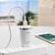  Сетевое зарядное устройство HOCO C37A Thunder 1xUSB с Кабелем USB - Lightning, 2.4A, 10.8W, белый 