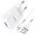  Сетевое зарядное устройство HOCO N9 Especial 1xUSB с Кабелем USB - Lightning, 2.1A, 10W, белый 