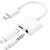  Переходник  MH033, Lightning - Jack 3.5/Lightning, 10 см, белый 