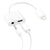  Переходник  MH-83Y, Lightning - Jack 3.5/Lightning, 10 см, белый 