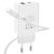  Сетевое зарядное устройство BOROFONE BA56A Lavida 1xUSB + 1xUSB-C с Кабелем Type-C - Lightning, 3.0A, 18W, белый 