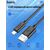  Дата-кабель HOCO X88 Gratified charging data cable for Lightning, 1м (черный) 