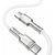  Дата-кабель Baseus Cafule Series Metal Data Cable Type-C to Type-C 100W 1m White 