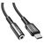  Дата-кабель Acefast C1-07 USB-C to 3.5mm aluminum  (черный) 
