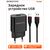  СЗУ BOROFONE BA20A Sharp 1USB, 5V, 2,1A + Type-C (чёрный) 