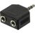  Адаптер аудио Ningbo JAAA095-B 2xJack 3.5 (f)/Jack 3.5 (m) черный 