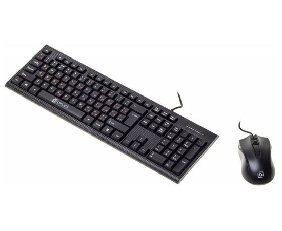  Клавиатура + мышь Oklick 630M клав:черный мышь:черный USB 