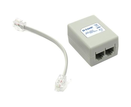  D-LINK DSL-30CF/RS, ADSL Сплиттер c телефонным кабелем 12 см 