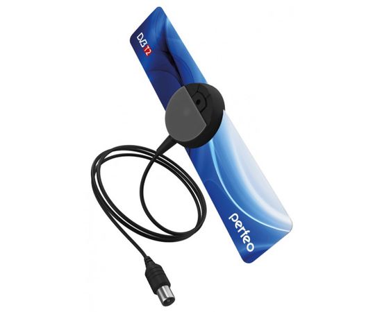  Антенна ТВ  Perfeo "FLAT+", активная, встр. усилитель, DVB-T2 (PF_4503) 