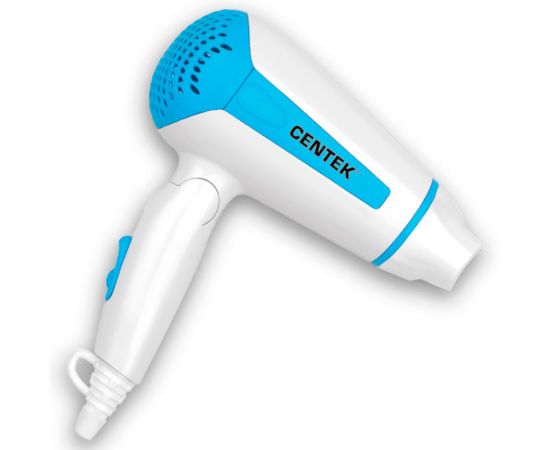  Фен Centek CT-2229 (бел/роз) 1200Вт,  2 скорости и температуры нагрева, складная ручка 