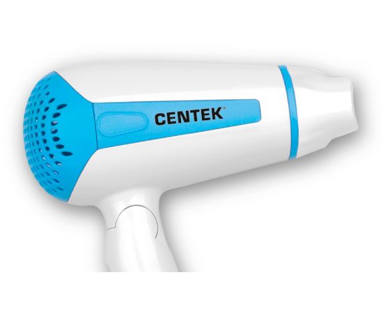 Фен Centek CT-2229 (бел/роз) 1200Вт,  2 скорости и температуры нагрева, складная ручка 