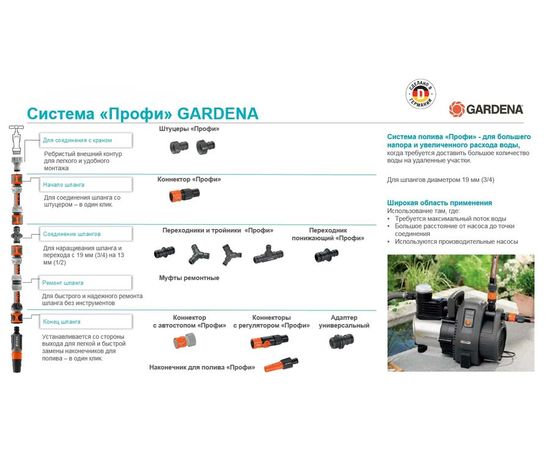  Тройник Gardena Профи (02834-20.000.00) 