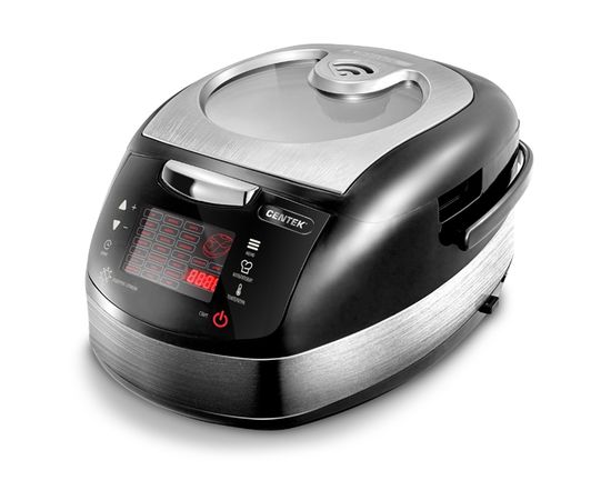  Мультиварка Centek CT-1472 Ceramic чёрный/сталь 