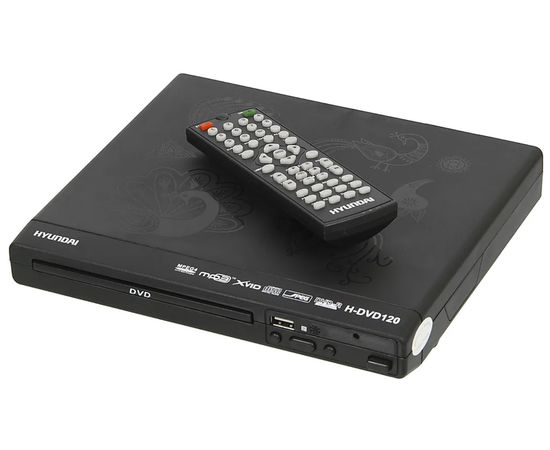  Плеер DVD Hyundai H-DVD120 черный ПДУ 