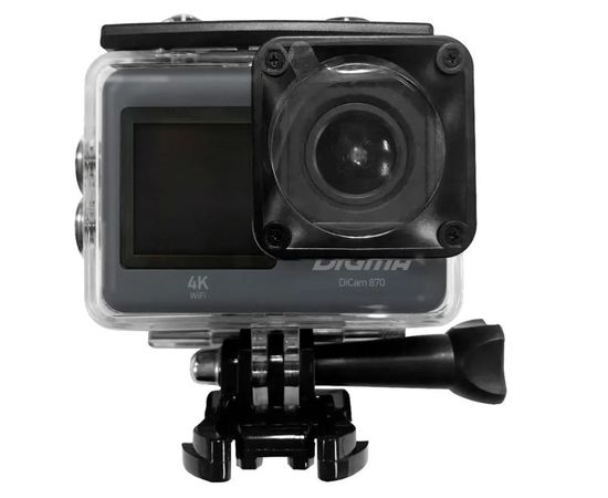  Экшн-камера Digma DiCam 870 серый 