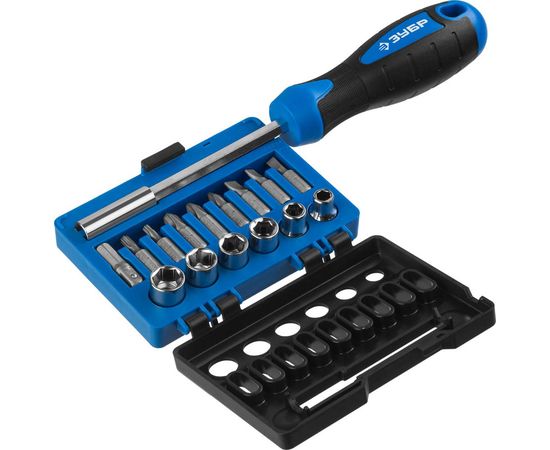  Набор отверточный Зубр 25216 16 предметов (жесткий кейс) 