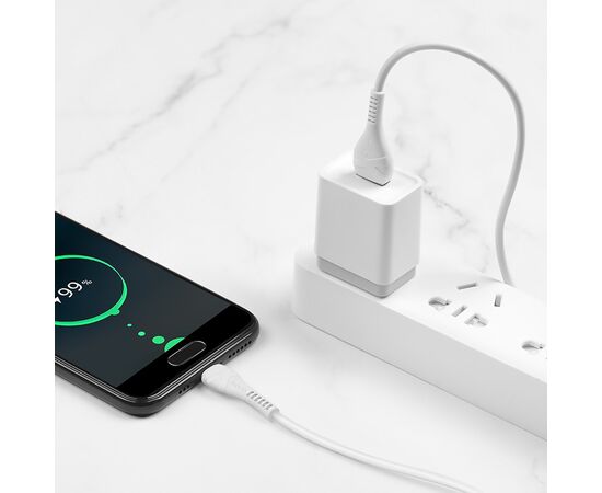  Кабель USB - Type-C Hoco X37 Cool power (white) 