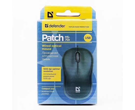  Мышь оптическая Defender Patch MS-759 (black) 