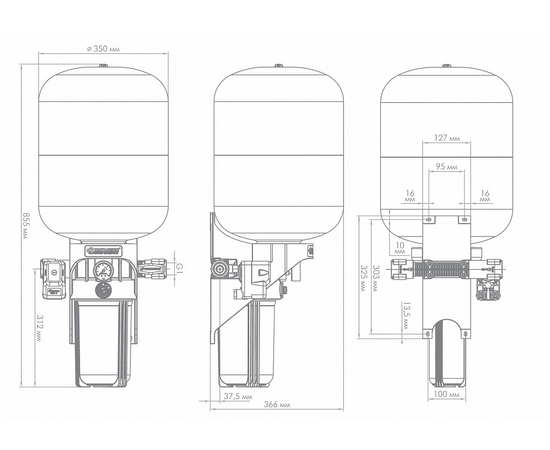  Автоматическая система водоснабжения ДЖИЛЕКС КРАБ-Т 50 (8702) 