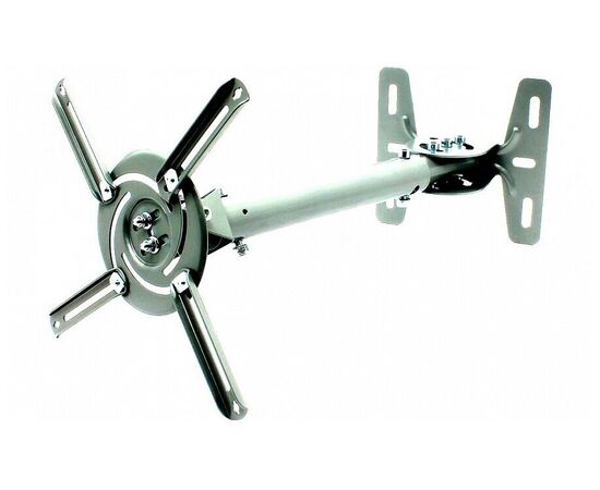  Кронштейн для проектора Wize WPB-W белый макс.12кг потолочный поворот и наклон 