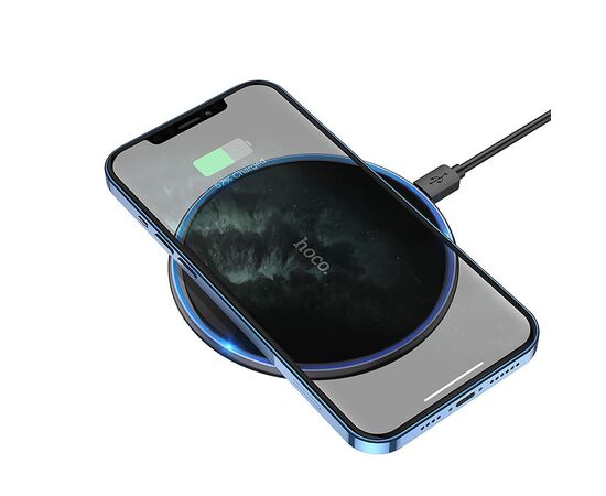  ЗУ Сетевое Беспроводное Hoco CW6 Pro PD/QC 15W (black) (215781) 