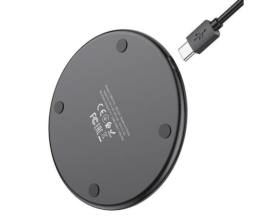  ЗУ Сетевое Беспроводное Hoco CW6 Pro PD/QC 15W (black) (215781) 