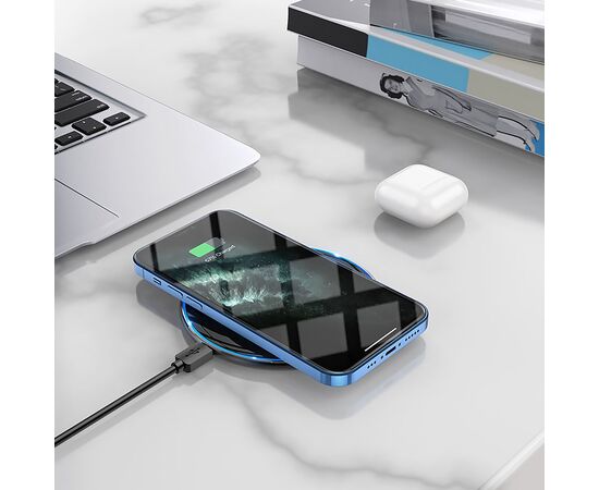  ЗУ Сетевое Беспроводное Hoco CW6 Pro PD/QC 15W (black) (215781) 